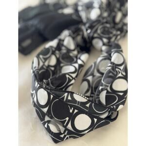 Geometric C-Print Sheer Minimalist Scarf‎